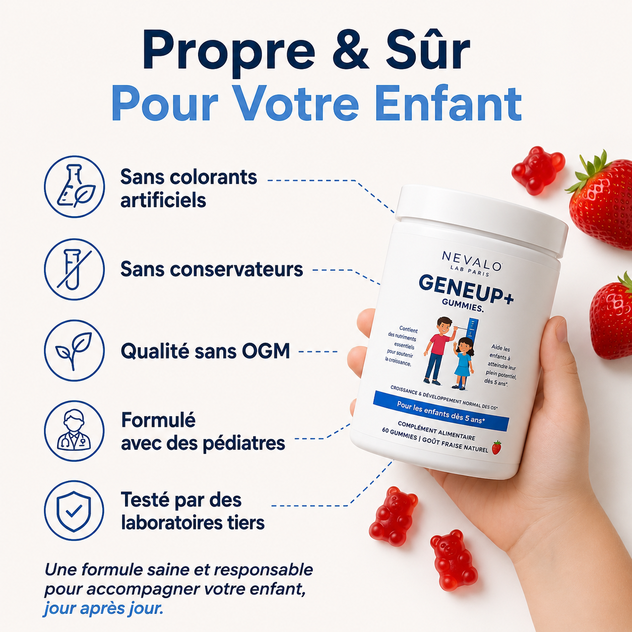 GENEUP+ Gummies – Soutenez sa croissance et sa vitalité au quotidien
