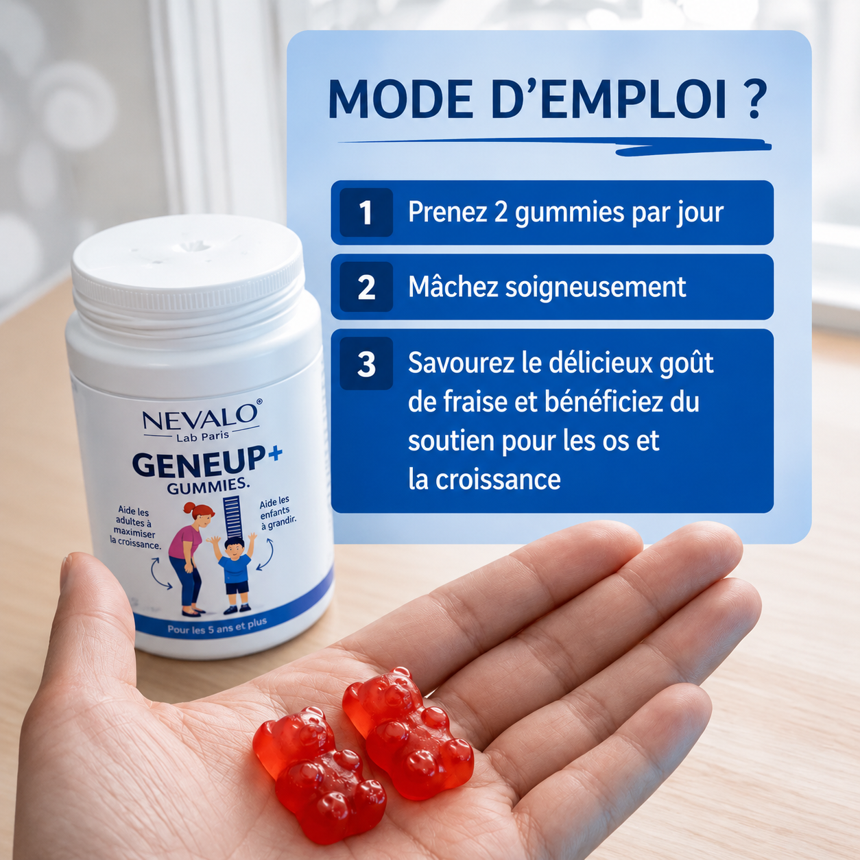 GENEUP+ Gummies – Soutenez sa croissance et sa vitalité au quotidien