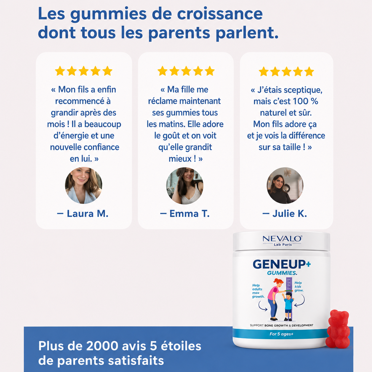 GENEUP+ Gummies – Soutenez sa croissance et sa vitalité au quotidien